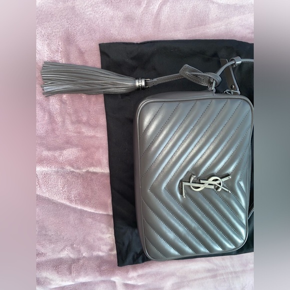 WORN ONCE YSL Saint Laurent Storm Lou Medium Camera Monogram Calf Crossbody Bag - Picture 10 of 12